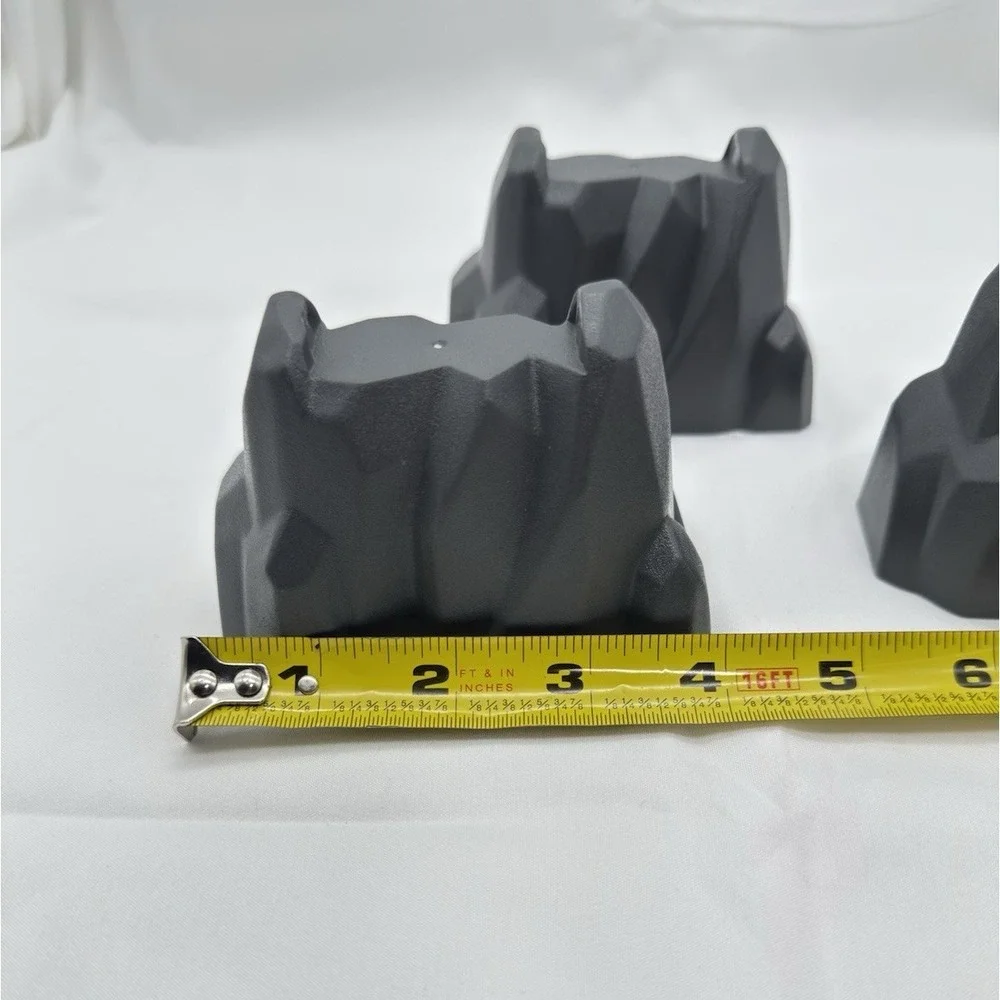 Brio World Wooden Railway Train Replacement Mountain Rock Risers x 3 Gray